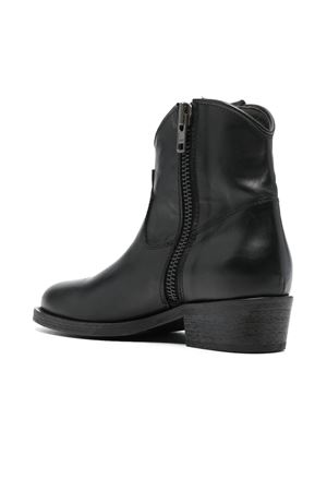 Black cowboy leather ankle boots VIA ROMA 15 | 1476NERO